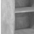 Aparador de madera de ingeniería gris hormigón 45x41x93