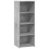Aparador alto madera de ingeniería gris hormigón 45x41x124