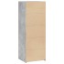 Aparador alto madera de ingeniería gris hormigón 45x41x124