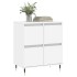 Aparador de madera contrachapada blanco 60x35x70