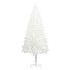 Árbol artificial de Navidad con hojas realistas blanco 120