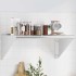 Estante de pared de acero inoxidable plateado 75x45x31