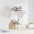 Estante de pared acero inoxidable plateado 50x45x31