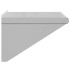 Estante de pared acero inoxidable plateado 50x45x31
