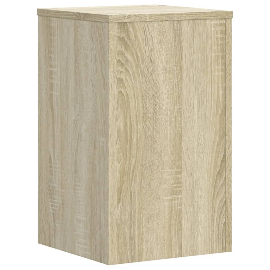 Soportes de plantas 2 uds madera roble Sonoma 30x30x50