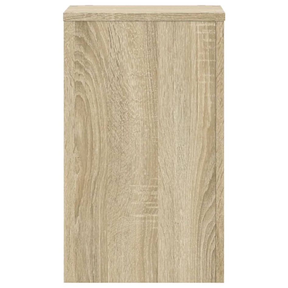 Soportes de plantas 2 uds madera roble Sonoma 30x30x50