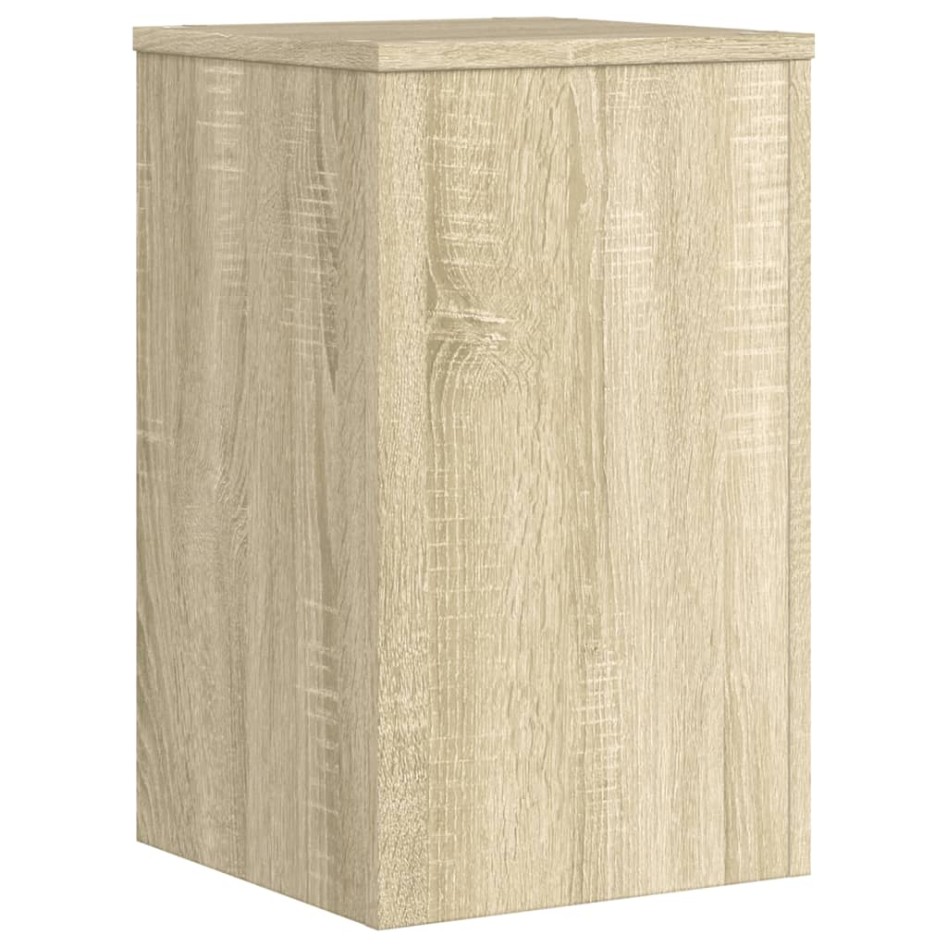 Soportes de plantas 2 uds madera roble Sonoma 30x30x50