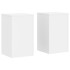 Soportes de plantas 2 uds madera ingeniería blanco 30x30x50