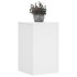 Soportes de plantas 2 uds madera ingeniería blanco 30x30x50
