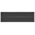 Estantes de pared 2 uds acero inoxidable negro 100x30x3