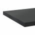 Estantes de pared 2 uds acero inoxidable negro 100x30x3