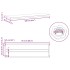 Estantes de pared 2 uds acero inoxidable negro 100x30x3