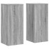 Soportes de plantas 2 uds madera gris Sonoma 30x30x70
