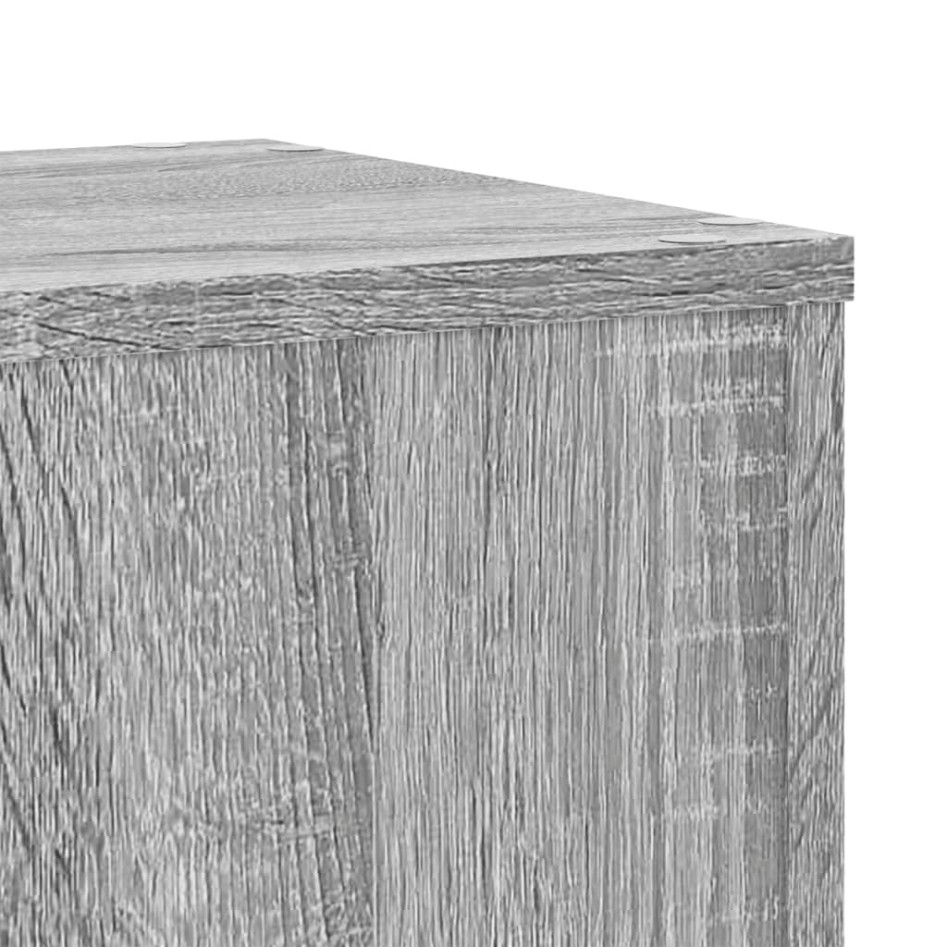 Soportes de plantas 2 uds madera gris Sonoma 30x30x70