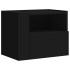Mesitas de noche de pared 2 unidades negra 45x30x35