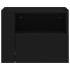 Mesitas de noche de pared 2 unidades negra 45x30x35