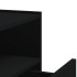 Mesitas de noche de pared 2 unidades negra 45x30x35