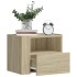 Mesitas de noche de pared 2 unidades roble Sonoma 45x30x35