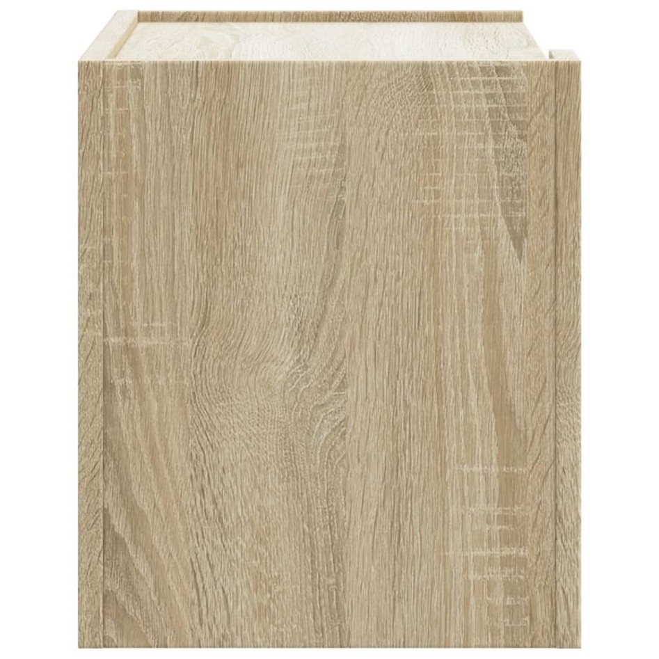 Mesitas de noche de pared 2 unidades roble Sonoma 45x30x35