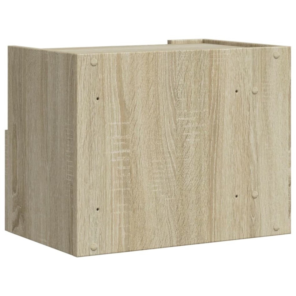 Mesitas de noche de pared 2 unidades roble Sonoma 45x30x35