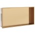 Hornacina ducha acero inoxidable dorado cepillado 62x32x9