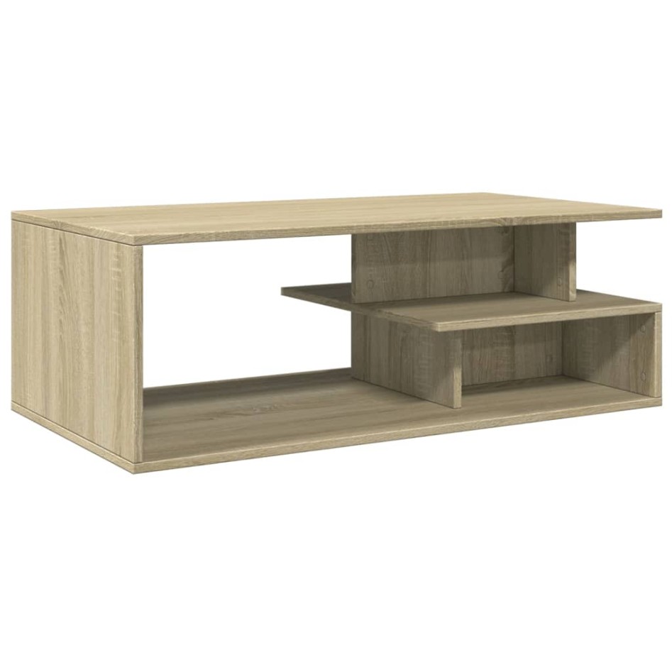 Mesa de centro madera de ingeniería roble Sonoma 102x55x35