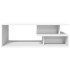 Mesa de centro madera de ingeniería blanco 102x55x35