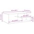 Mesa de centro madera de ingeniería blanco 102x55x35