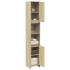 Armario de baño madera contrachapada color roble 30x30x183,5