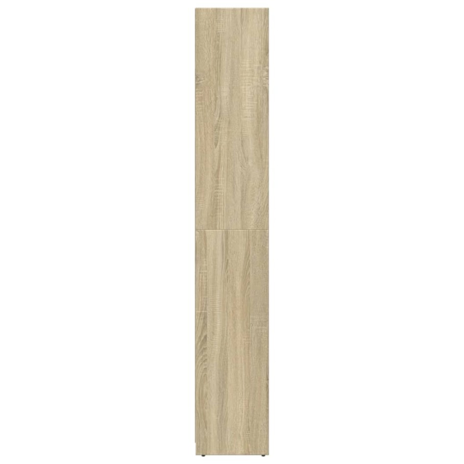 Armario de baño madera contrachapada color roble 30x30x183,5