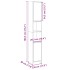 Armario de baño madera contrachapada color roble 30x30x183,5