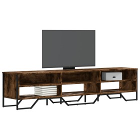 Mueble de TV madera de ingeniería roble ahumado 180x34x41