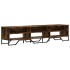 Mueble de TV madera de ingeniería roble ahumado 180x34x41