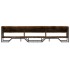 Mueble de TV madera de ingeniería roble ahumado 180x34x41