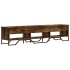 Mueble de TV madera de ingeniería roble ahumado 180x34x41