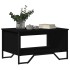 Mesa de centro madera de ingeniería negra 75x51x40