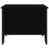 Mesa de centro madera de ingeniería negra 75x51x40