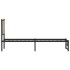 Estructura de cama sin colchón metal roble Sonoma 75x190