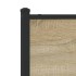 Estructura de cama sin colchón metal roble Sonoma 75x190