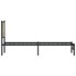 Estructura de cama sin colchón metal roble Sonoma 90x190