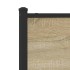 Estructura de cama sin colchón metal roble Sonoma 90x190