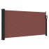 Toldo lateral retráctil marrón 100x300