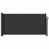Toldo lateral retráctil negro 100x500