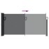 Toldo lateral retráctil negro 100x500