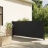 Toldo lateral retráctil negro 120x600