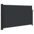 Toldo lateral retráctil negro 120x600