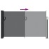 Toldo lateral retráctil negro 120x600
