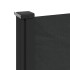 Toldo lateral retráctil negro 120x600