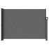 Toldo lateral retráctil gris antracita 140x600