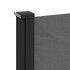 Toldo lateral retráctil gris antracita 140x600